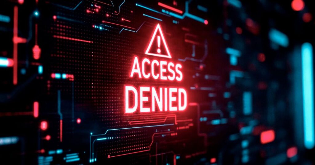 you've been blocked by network security.